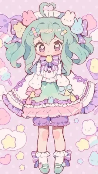 ai character: chica otaku🙄 background