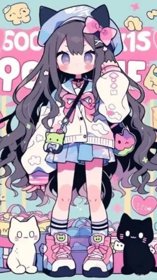 ai character: la cartulina😭 background