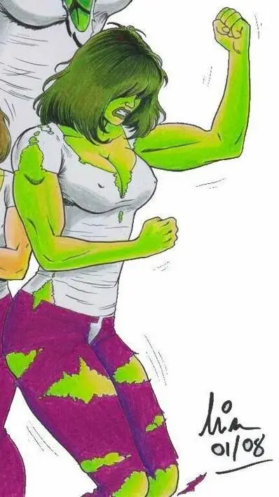 ai character: she hulk  background
