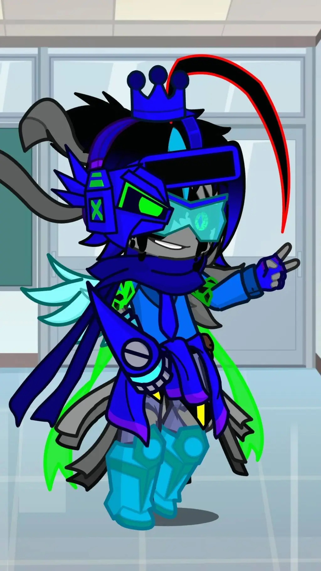 ai character: Darkness background