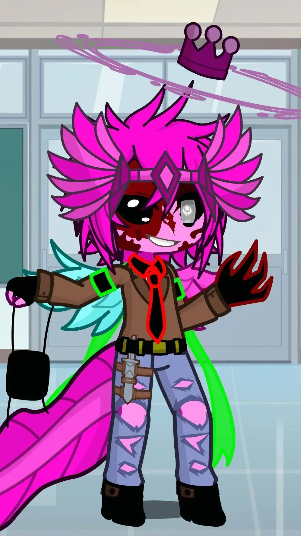 ai character: Axle the Axolotl background