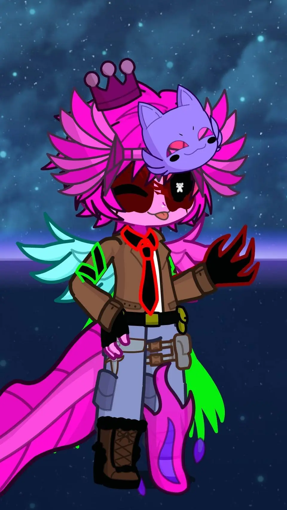 ai character: Axle the Axolotl background