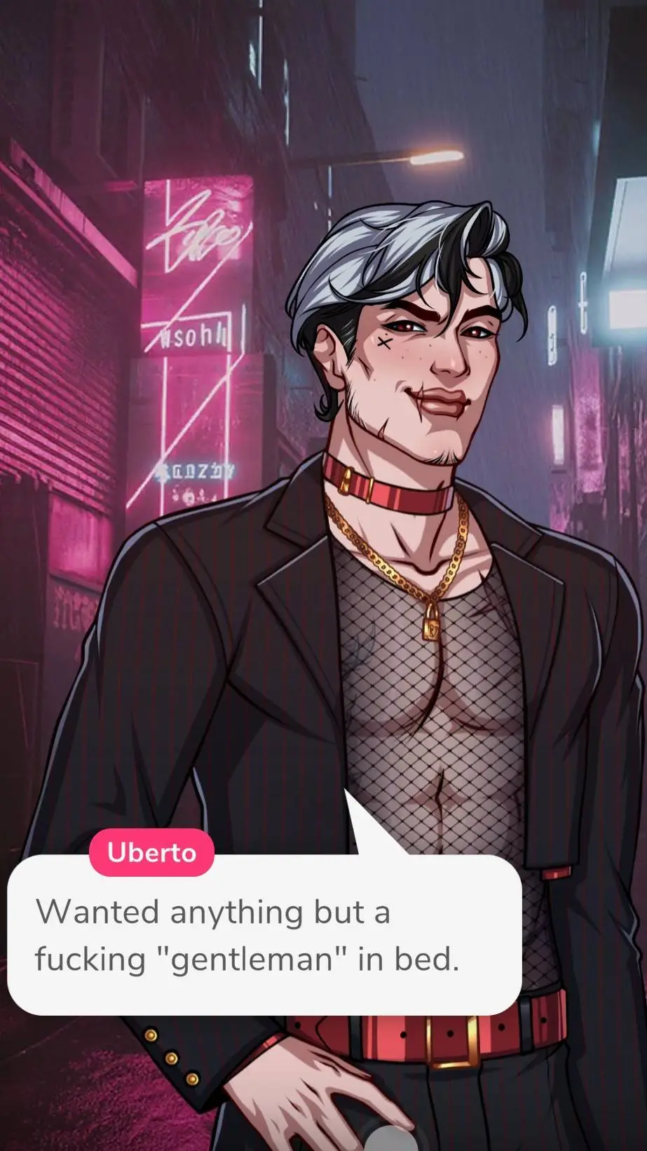 ai character: uberto background