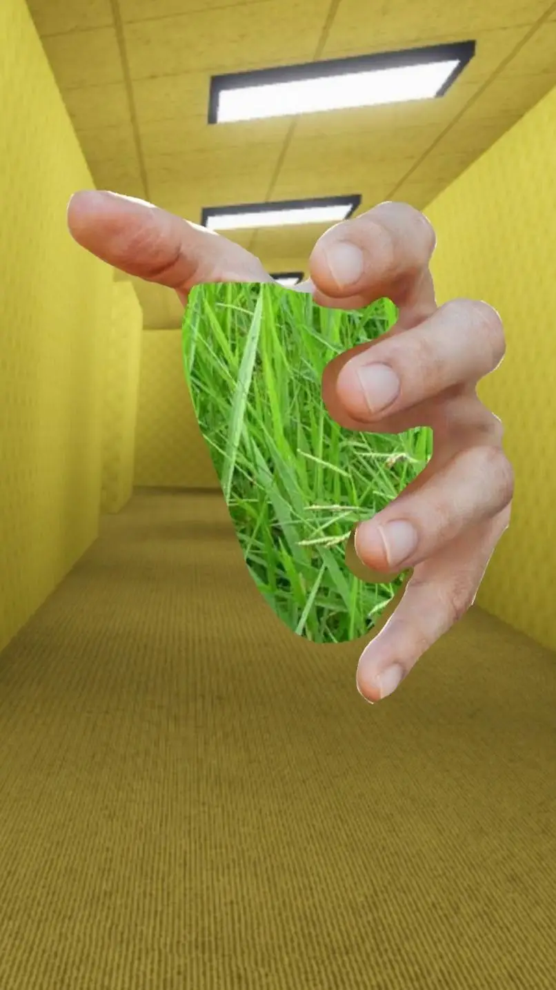 ai character: touch grass background