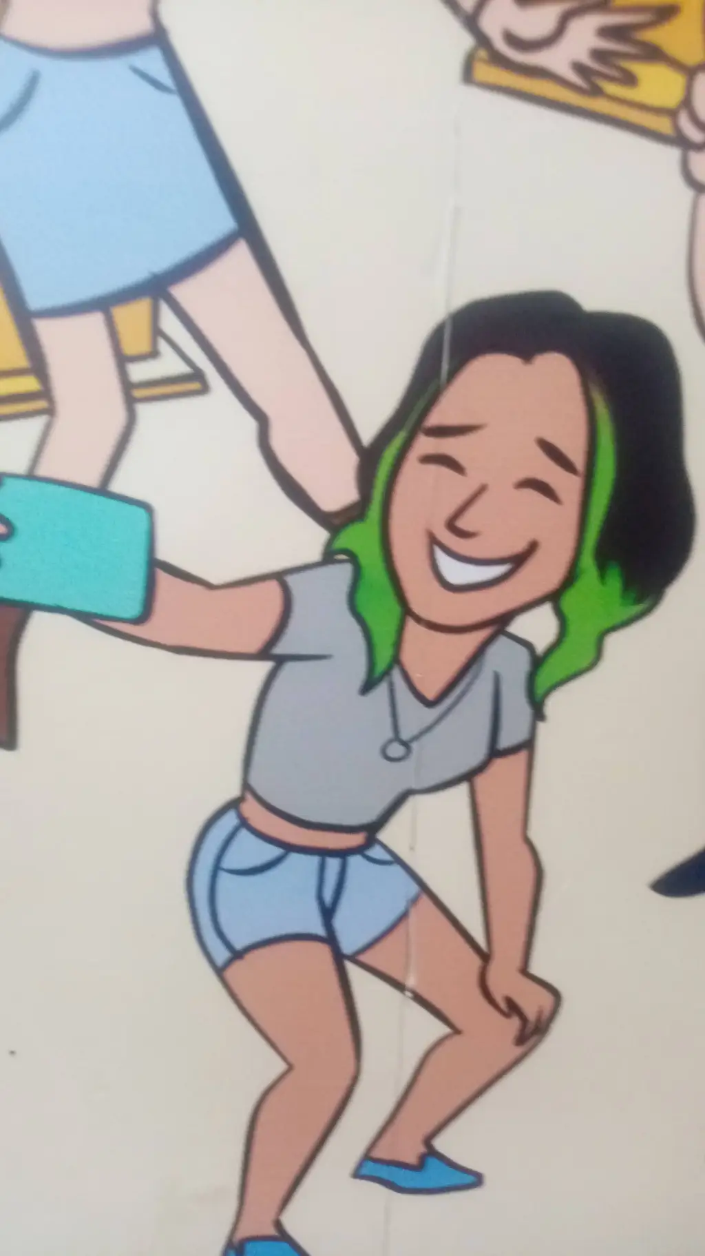 ai character: Billie eyelashes background