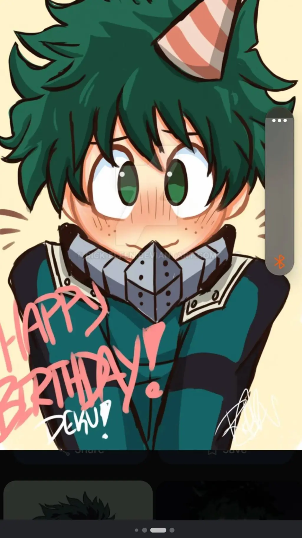 ai character: Happy Bday, deku! background