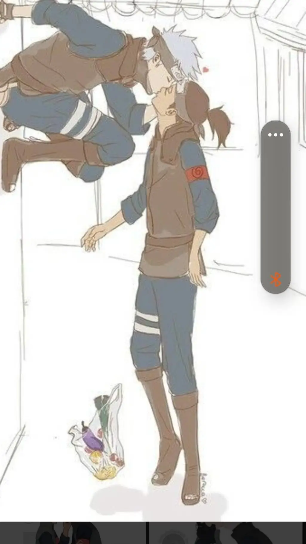 ai character: Kakashi x iruka background