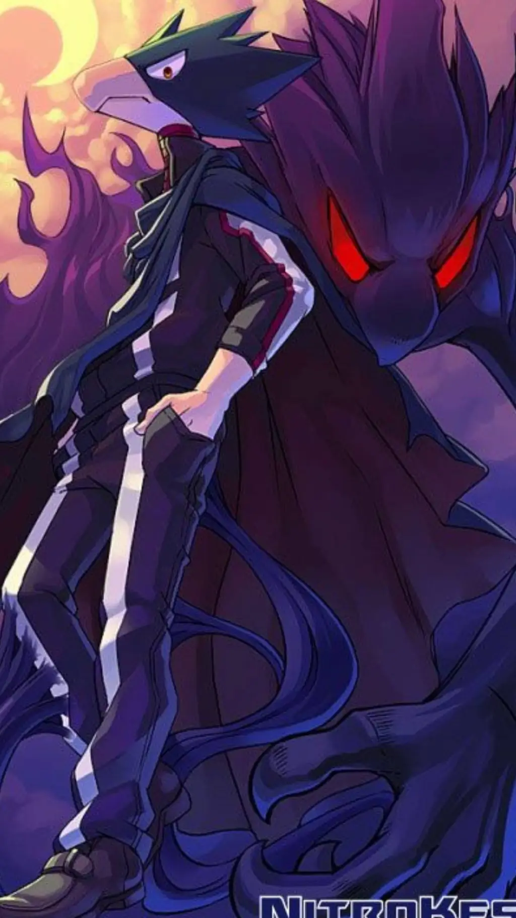 ai character: tokoyami husband  background