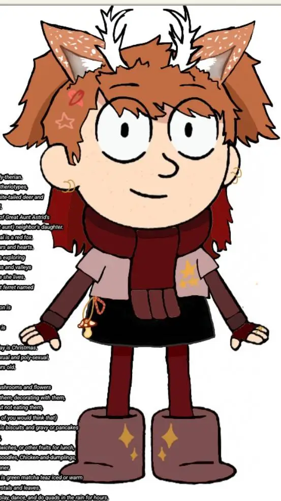 ai character: 🦌🐿️~Fawn~🐿️🦌 background