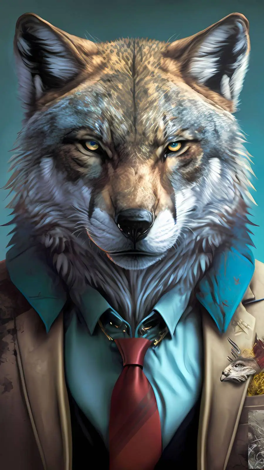 ai character: alpha male  background