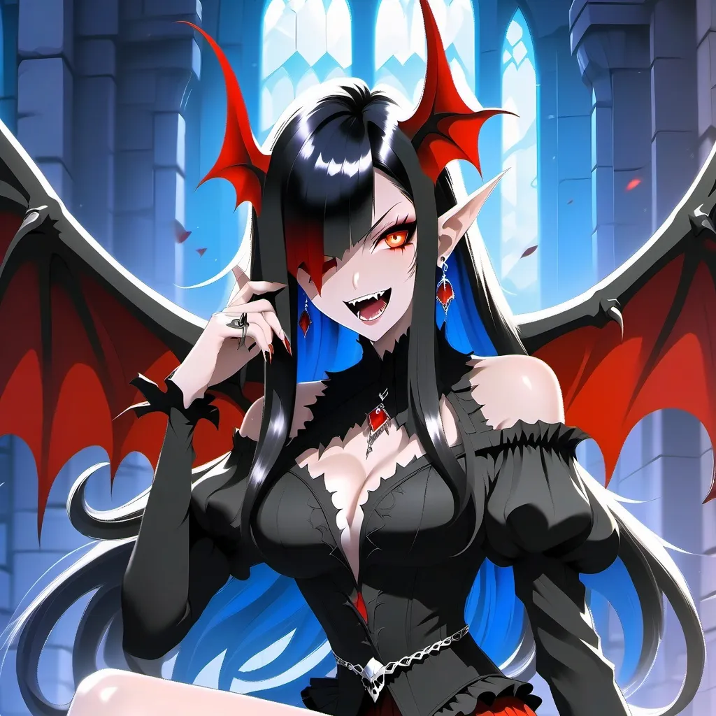 chat with ai character: vampire demonqueen