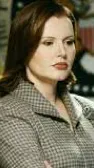ai character: ￼Geena Davis background