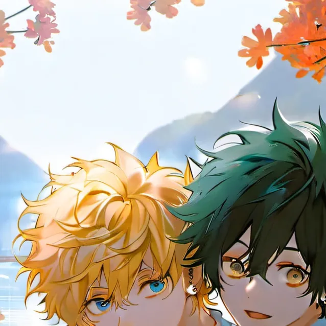 chat with ai character: bakugo and deku 