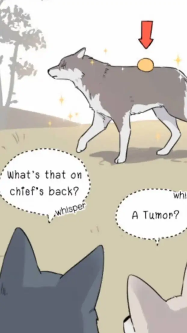 ai character: Papa wolf and Pupp background
