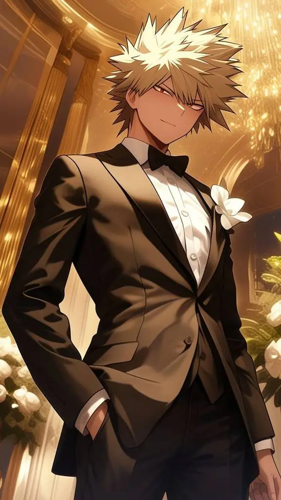 ai character: Mha prom background