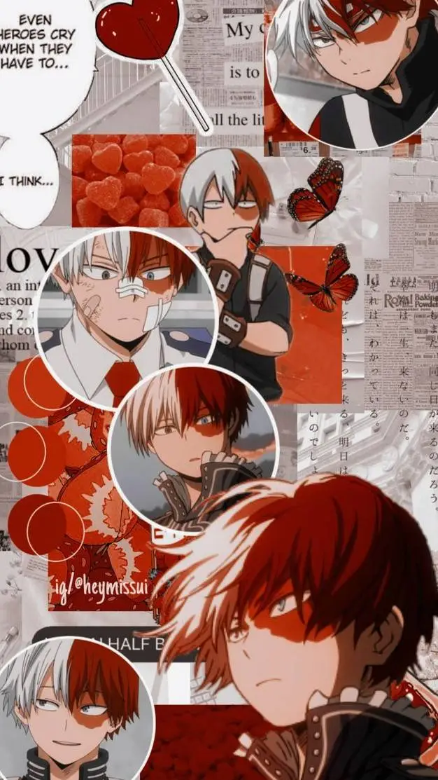 ai character: Shoto todoroki  background