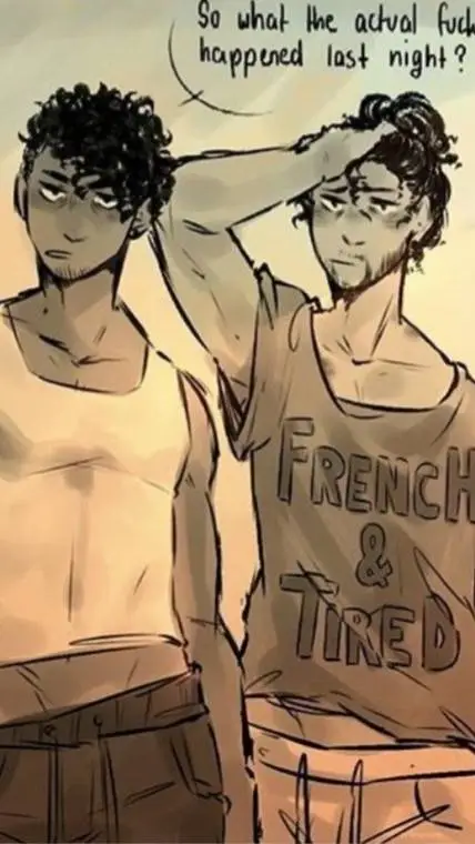 ai character: Herc × lafayette  background