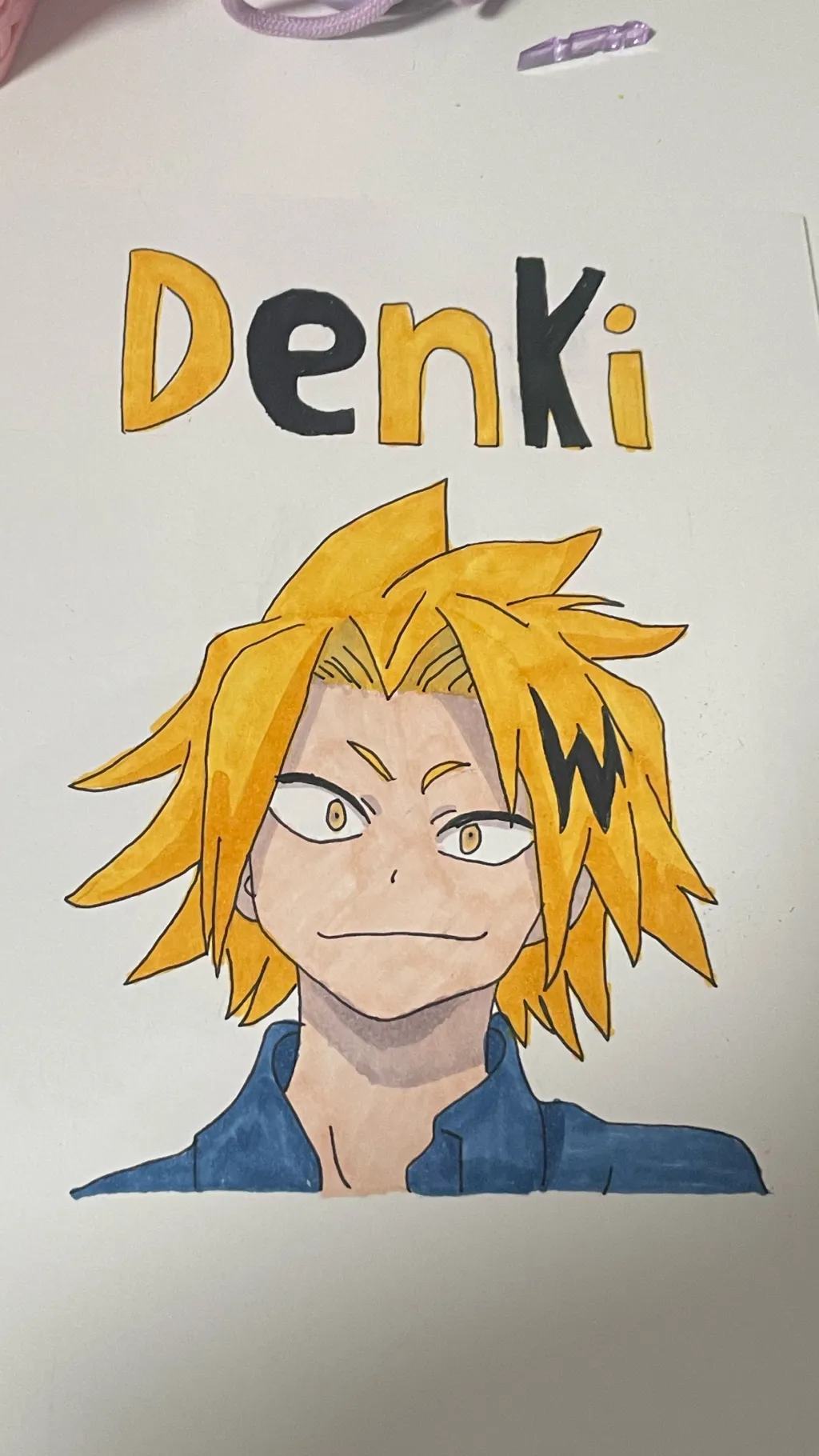 ai character: Denki background