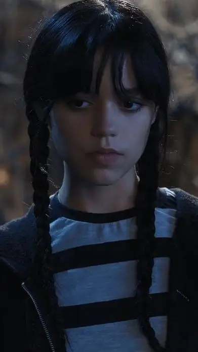 ai character: Wednesday. background