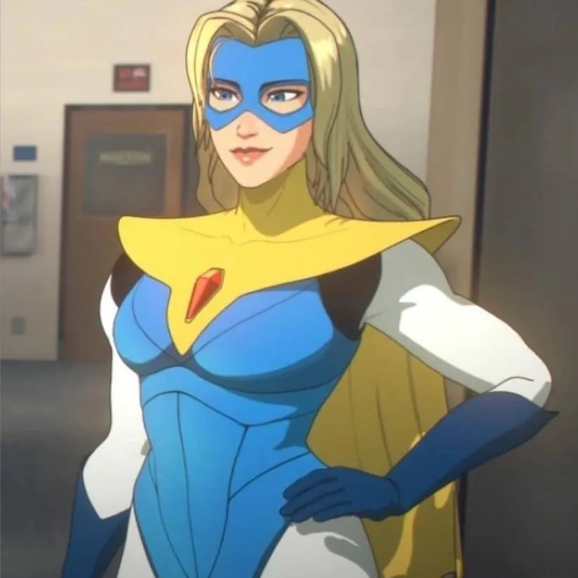 chat with ai character: blonde blazer