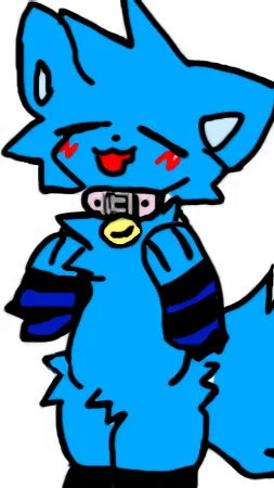 ai character: Blue background