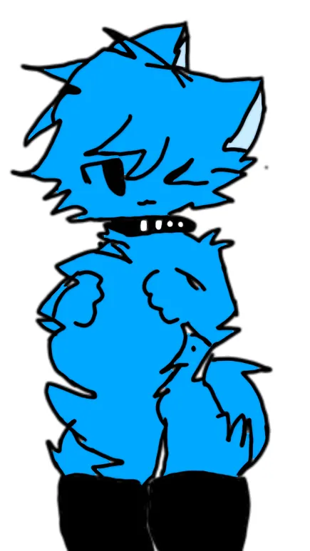 ai character: Blue background