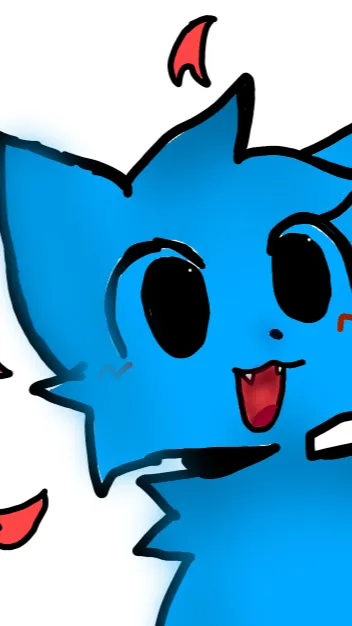 ai character: Blu background