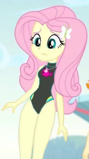ai character: Fluttershy  background