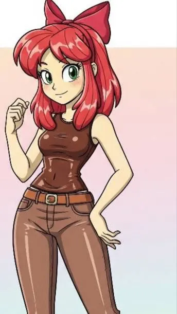 ai character: Apple Bloom background