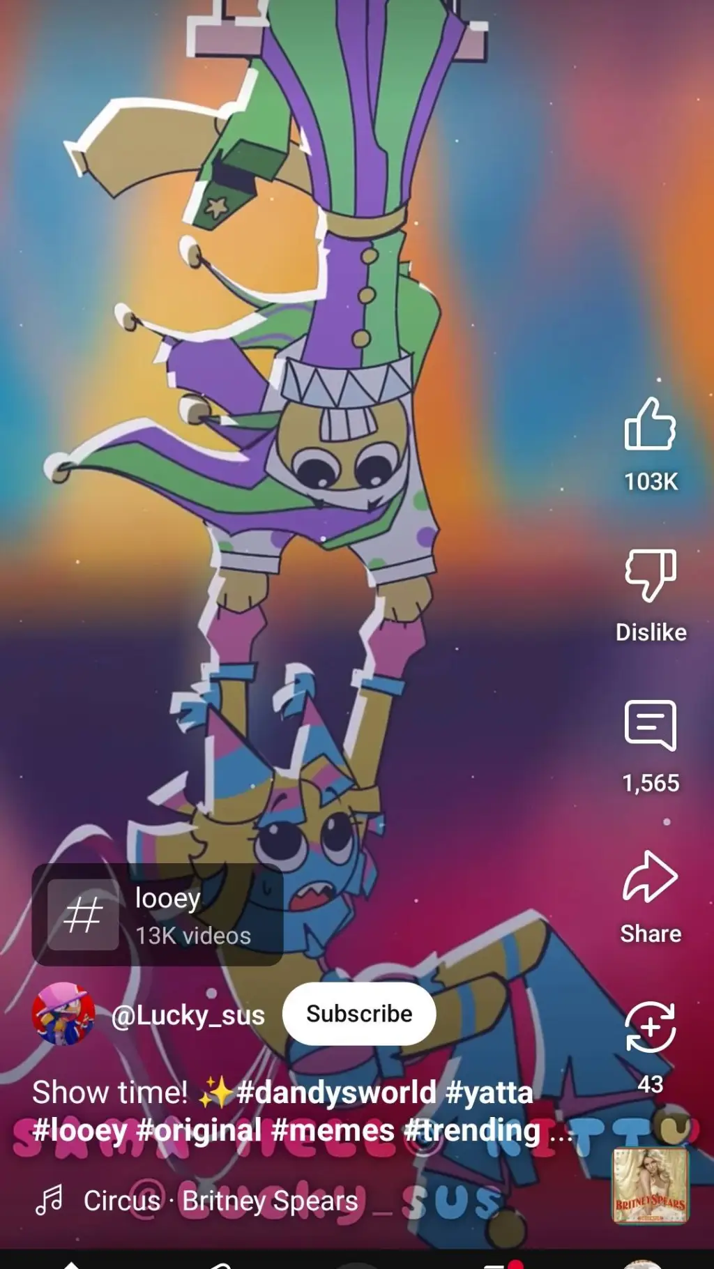 ai character: Yatta X Looey background