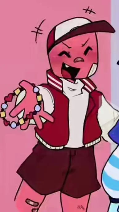 ai character: Red!  background