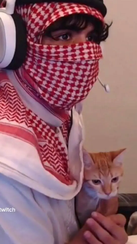 ai character: 🇸🇦Masked Arab🇸🇦 background