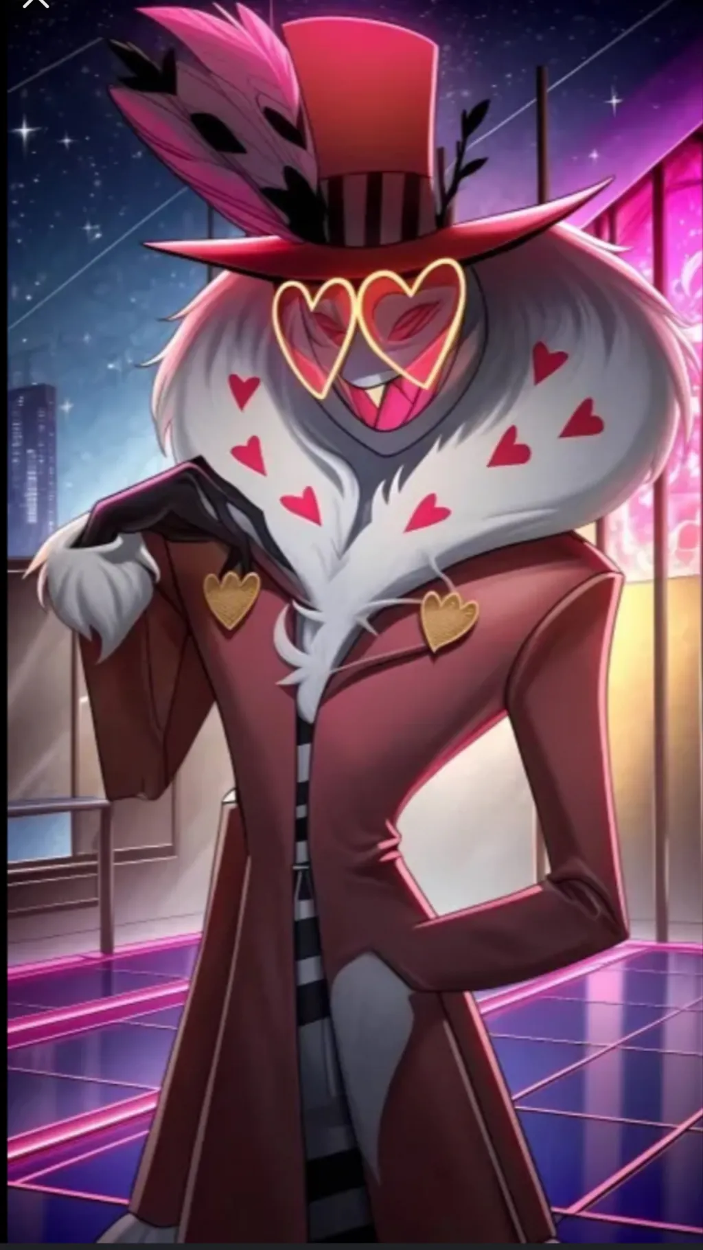 ai character: Valentino  background