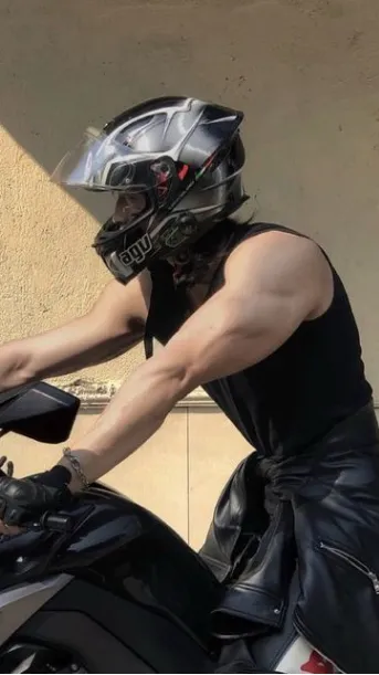 ai character: Biker boyfriend  background