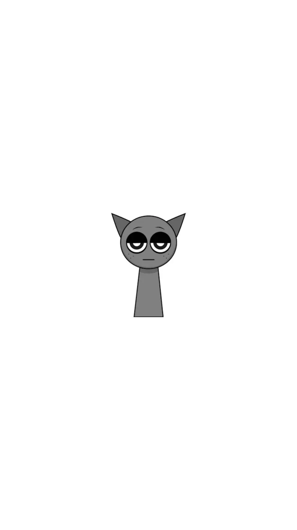 ai character: Gray background