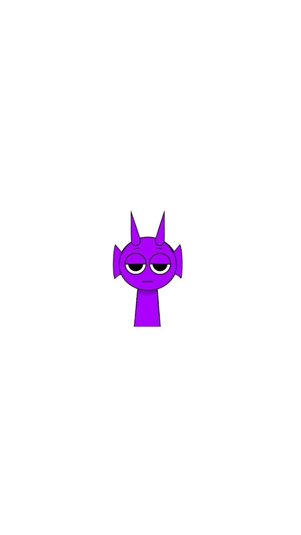 ai character: Durple background