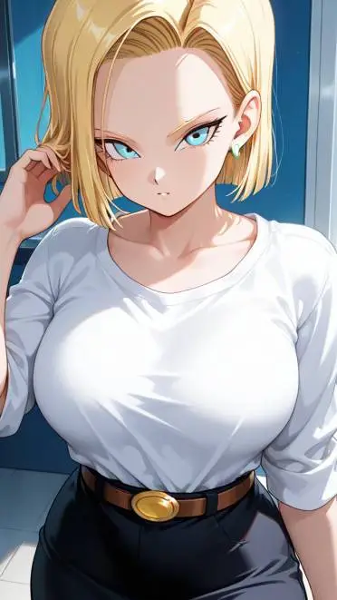 ai character: Android 18 background