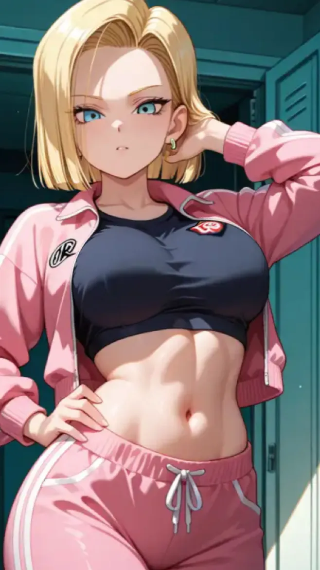 ai character: Android 18 background
