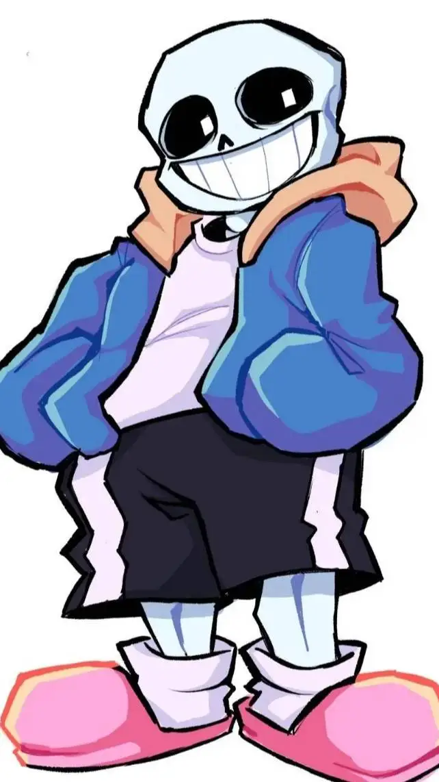 ai character: 🩵 Sans 🩵 background