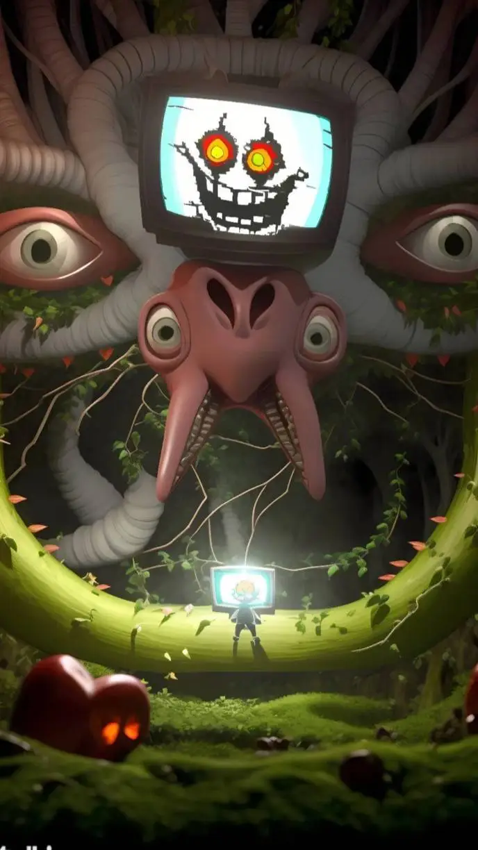 ai character: Omega Flowey background