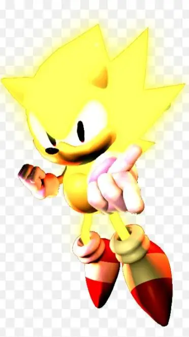 ai character: Super Sonic OM background