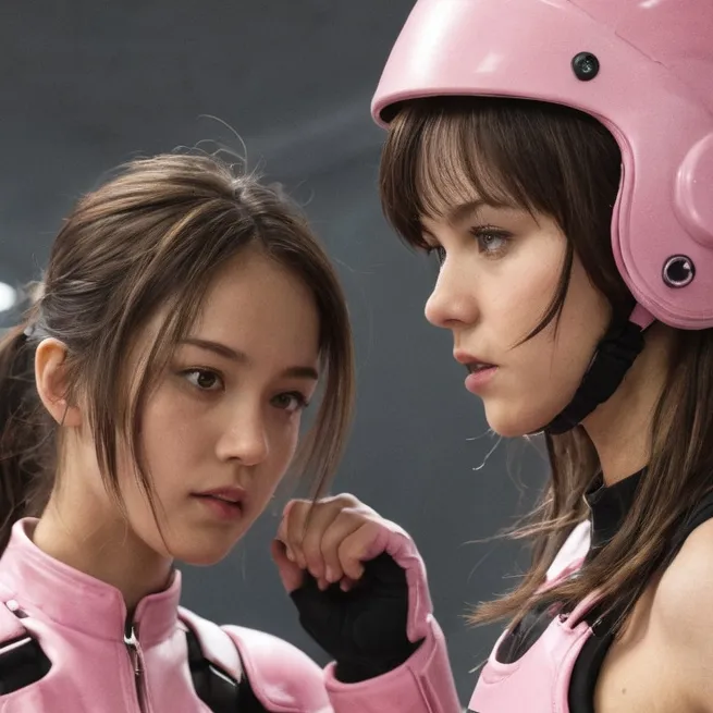 chat with ai character: girl vs girl
