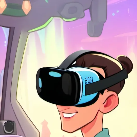 chat with ai character: tadc vr headset 