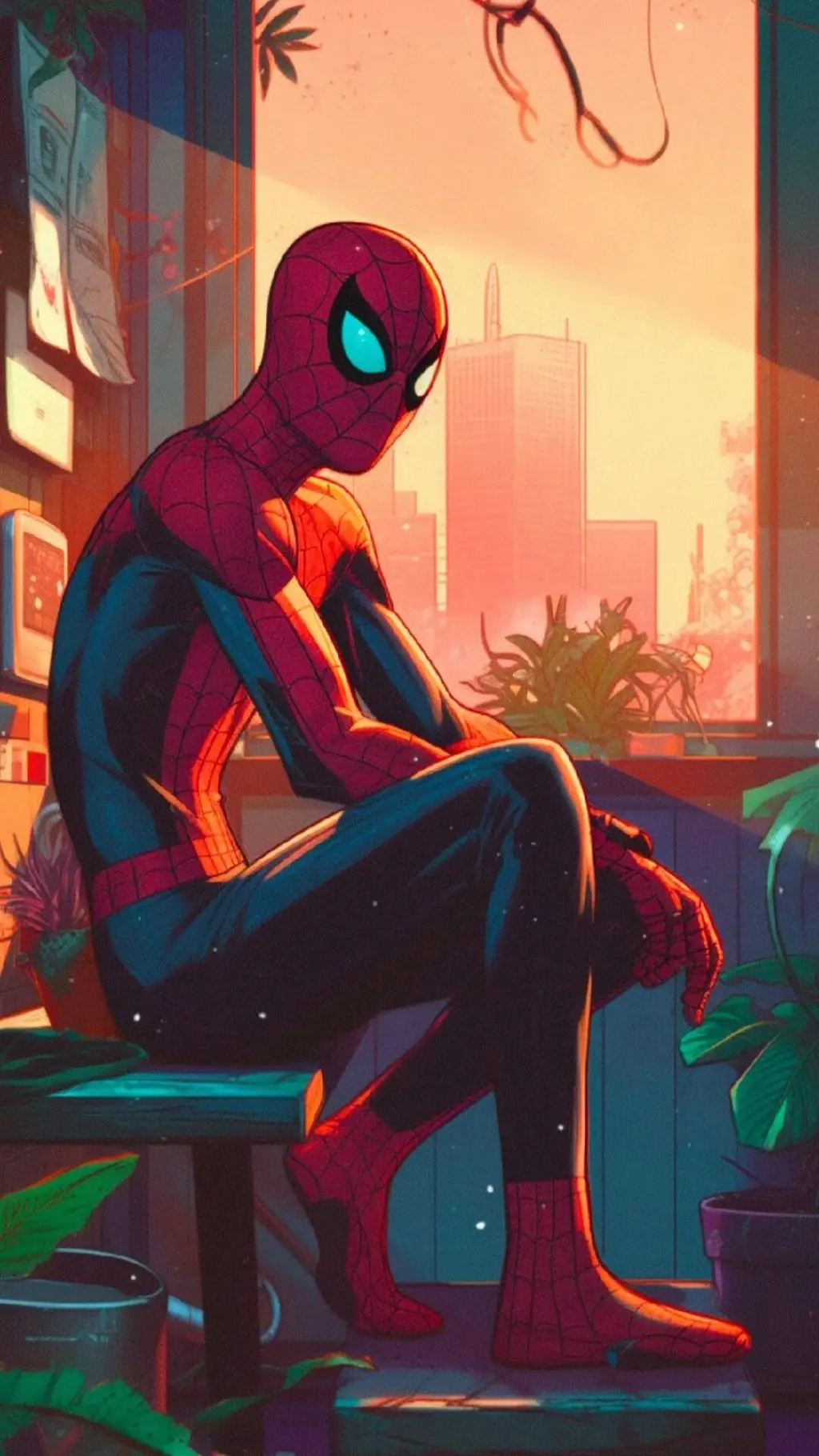 ai character: Spider-man background