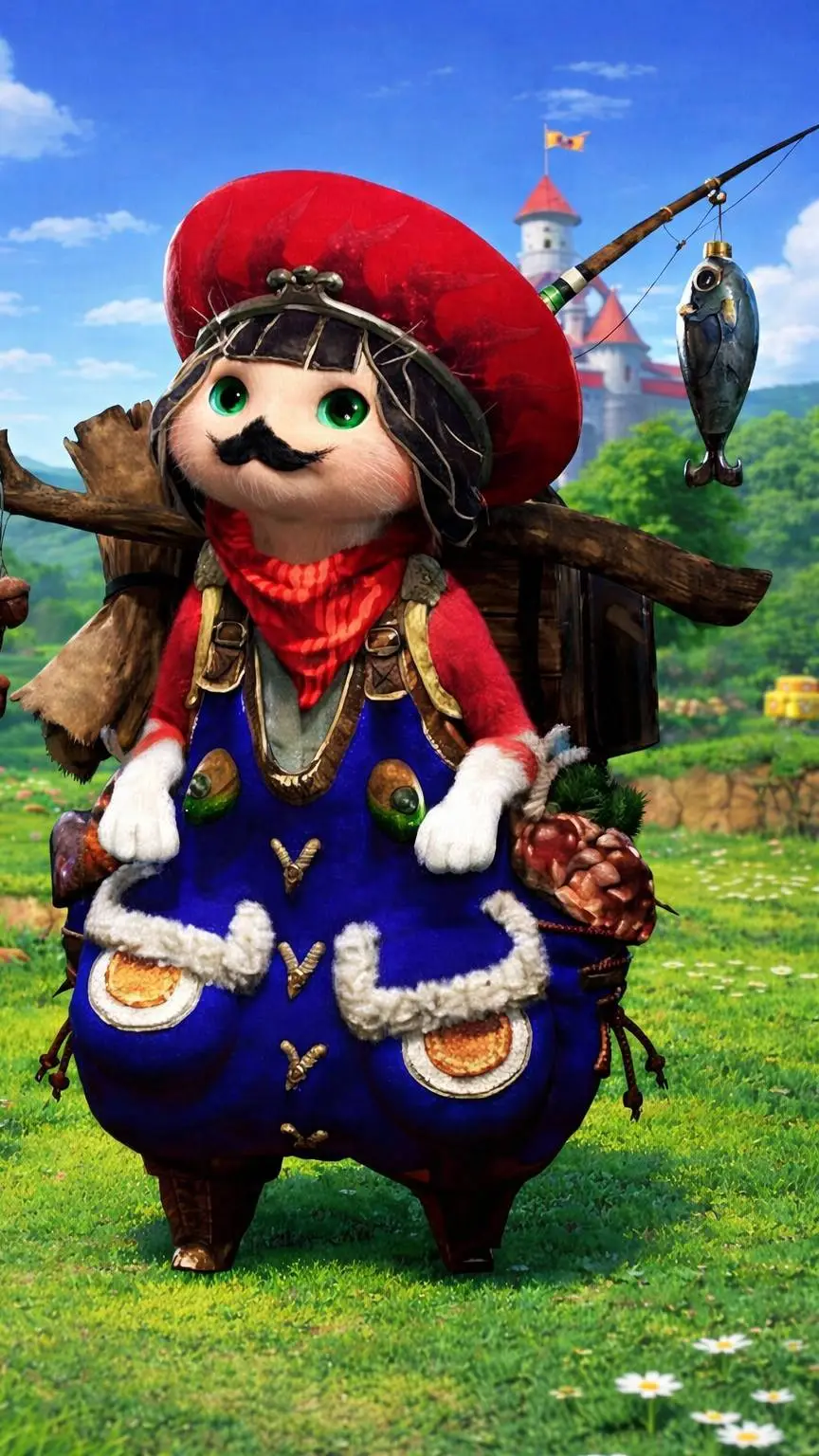 ai character: Mario background