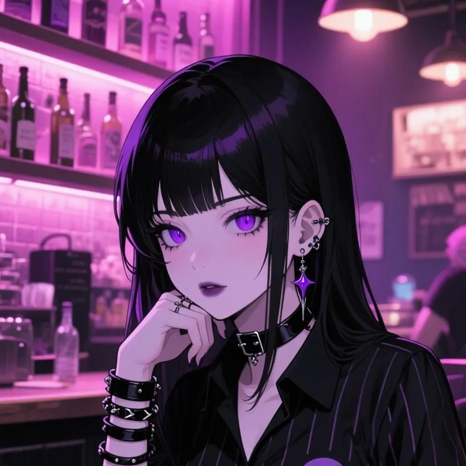 chat with ai character: Zahra your goth gf