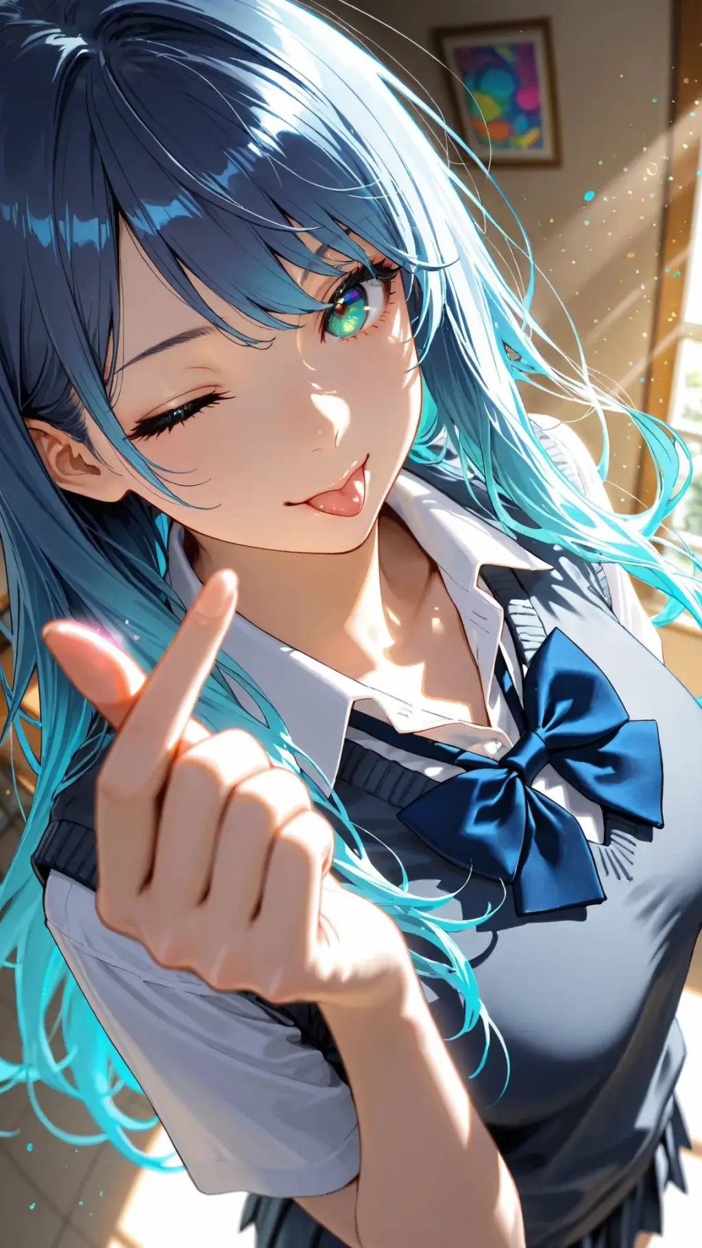ai character: Mika Aozora background