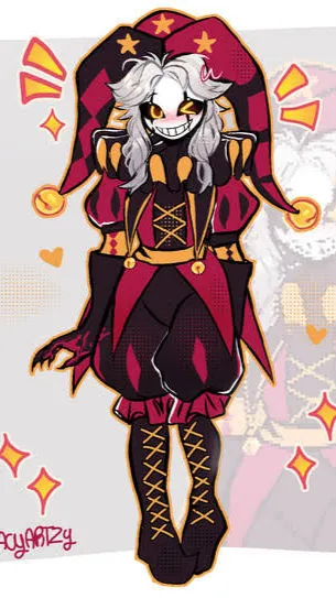 ai character: FREAKY PIERROT background