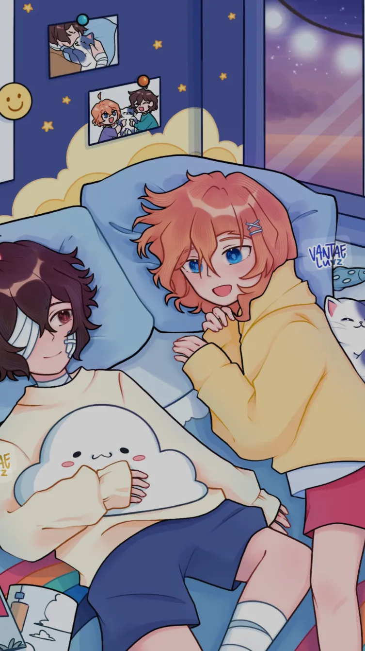ai character: Soukoku ❤️ background