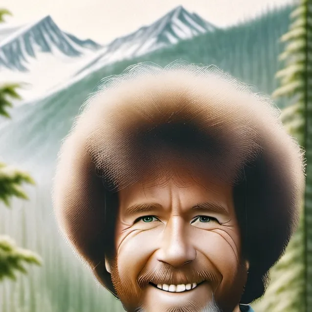 chat with ai character: bob ross